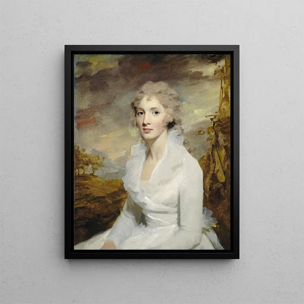 Mademoiselle Eleanor Urquhart - Sir Henry Raeburn — framed artwork on a wall