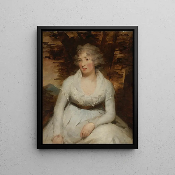 Mlle Elizabeth Dalrymple - Sir Henry Raeburn — framed artwork on a wall
