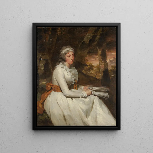 Mme Richard Alexander Oswald - Sir Henry Raeburn — framed artwork on a wall