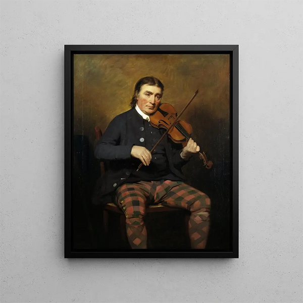 Niel Gow (1727 - 1807), Violinist and composer - Sir Henry Raeburn — framed artwork on a wall
