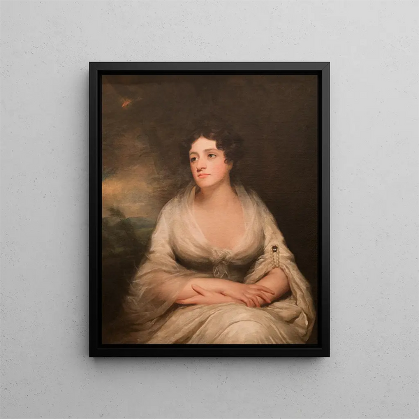Penelope Macdonald Hamilton Lady Belhaven and Stenton circa 1773-1816 - Sir Henry Raeburn — framed artwork on a wall