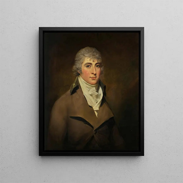 Portrait of James Hepburn - Sir Henry Raeburn — framed artwork on a wall