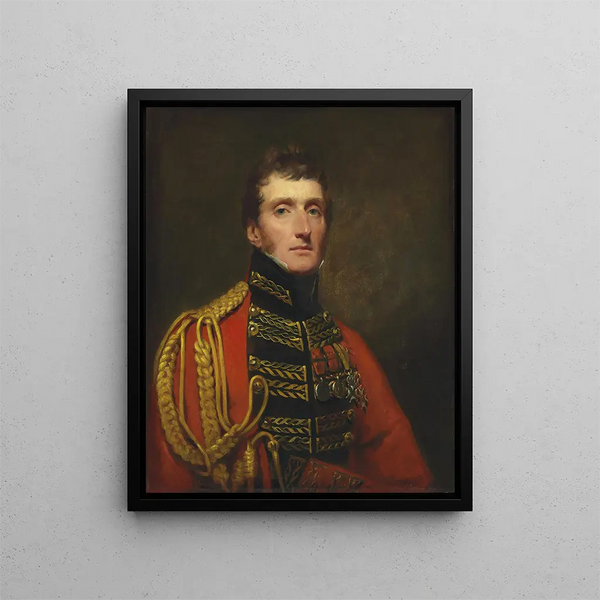 Portrait of Lieutenant-General William Stuart - Sir Henry Raeburn — framed artwork on a wall