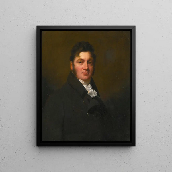 Portrait of Ralph Anthony Ironside of Tannochside Lanarkshire - Sir Henry Raeburn — framed artwork on a wall