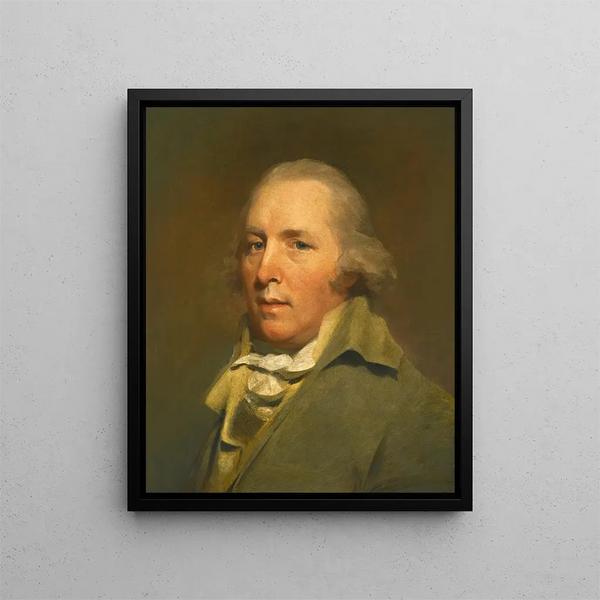 Portrait of Reverend John Home - Sir Henry Raeburn — framed artwork on a wall