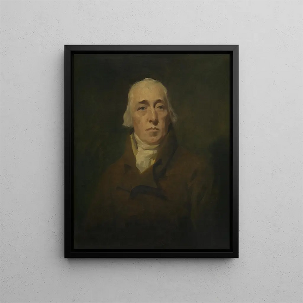 Portrait of Alexander Edgar - Sir Henry Raeburn — framed artwork on a wall