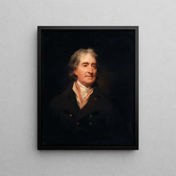 Portrait painting of David Steuart Erskine, 11th Earl of Buchan, 1742-1829, Antique dealer - Sir Henry Raeburn — framed artwork on a wall
