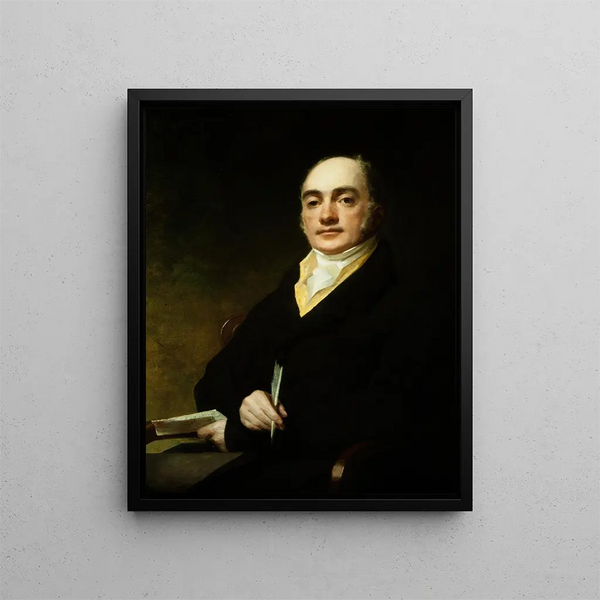 Portrait Painting of John Baillie 1772-1833 - Sir Henry Raeburn — framed artwork on a wall