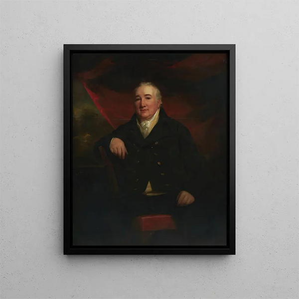 Portrait of M. William Ferguson de Raith - Sir Henry Raeburn — framed artwork on a wall