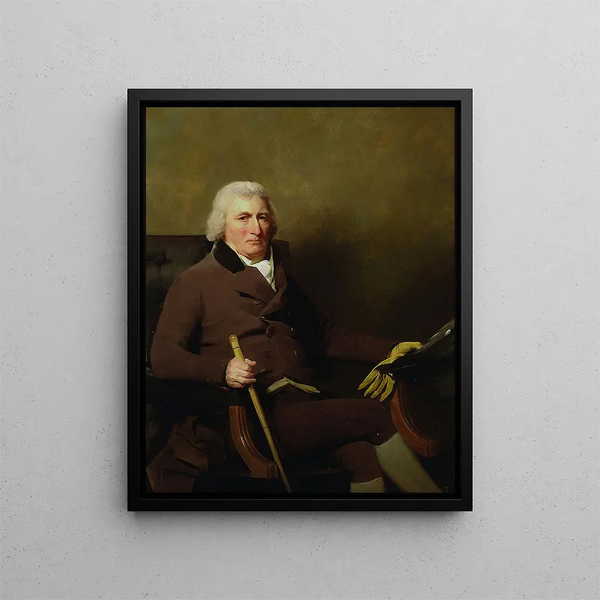 Portrait of Sir Patrick Inglis, baronet of Sunnyside - Sir Henry Raeburn — framed artwork on a wall