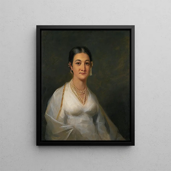 Portrait of a young Indian woman - Sir Henry Raeburn — framed artwork on a wall