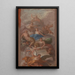 La Gratitude couronnée par la Paix avec d'autres figures allégoriques de l'Industrie, la Renommée et l'Abondance - Sir James Thornhill — framed artwork on a wall