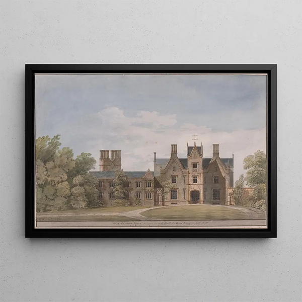 Lilleshall Shropshire North Entrance - Sir Jeffry Wyatville — framed artwork on a wall