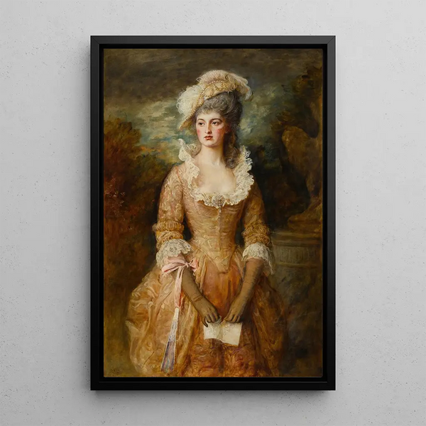Clarissa - Sir John Everett Millais — framed artwork on a wall
