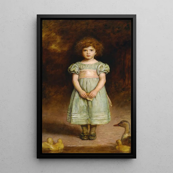 Canetons - Sir John Everett Millais — framed artwork on a wall