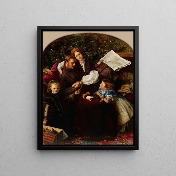 Peace Concluded - Sir John Everett Millais — framed artwork on a wall