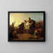 Pizarro capturing the Inca of Peru - Sir John Everett Millais — framed artwork on a wall
