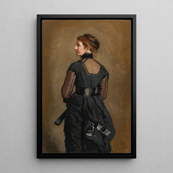 Portrait of Kate Perugini, daughter of Charles Dickens - Sir John Everett Millais — framed artwork on a wall