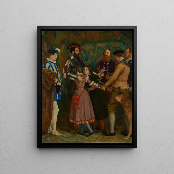 La rançon - Sir John Everett Millais — framed artwork on a wall