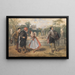 Entre Malvolio en croix de jarretières - Sir John Gilbert — framed artwork on a wall