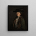 A lady in brown believed to be Margaret Edith Bannatyne Cobb - Sir John Lavery — framed artwork on a wall