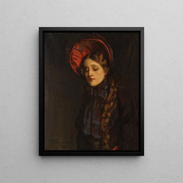 Edna May dans la Belle de New York - Sir John Lavery — framed artwork on a wall