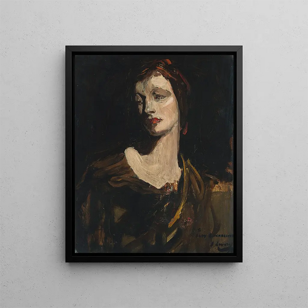 Lady Gwendeline Spencer Churchill - Sir John Lavery — framed artwork on a wall