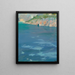 Les Petits Bateaux Blancs du Cap Ferrat - Sir John Lavery — framed artwork on a wall