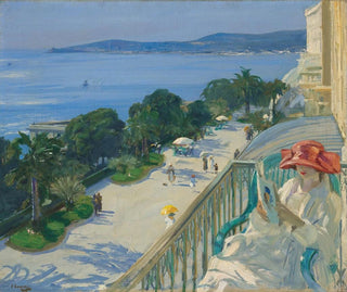 La Terrasse à Cap d'Ail - Sir John Lavery — artwork view