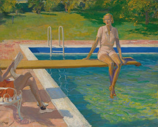 La vicomtesse de Castlerosse à Palm Springs - Sir John Lavery — artwork view
