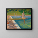 La vicomtesse de Castlerosse à Palm Springs - Sir John Lavery — framed artwork on a wall