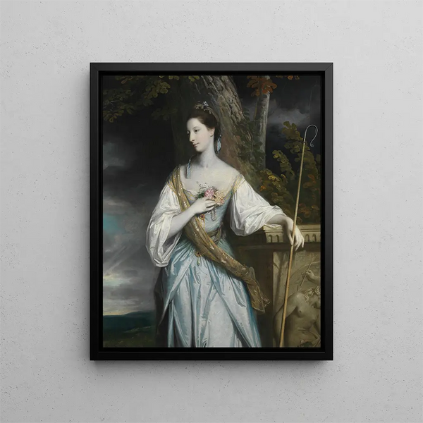 Anne Dashwood 1743-1830, later Countess of Galloway - Sir Joshua Reynolds — framed artwork on a wall