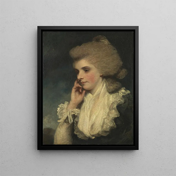 Frances Countess of Lincoln - Sir Joshua Reynolds — framed artwork on a wall