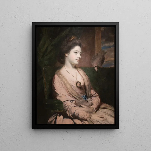 Kitty Fisher 1740-1767 - Sir Joshua Reynolds — framed artwork on a wall