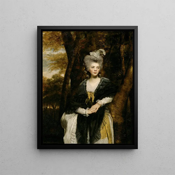 Dame Frances Finch - Sir Joshua Reynolds — framed artwork on a wall
