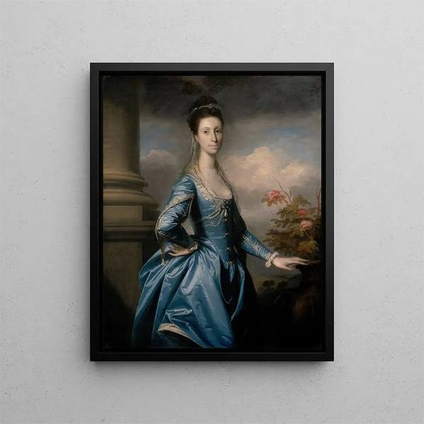 Mademoiselle Elizabeth Ingram - Sir Joshua Reynolds — framed artwork on a wall