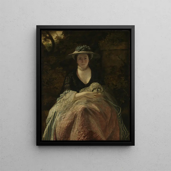 Mademoiselle Nelly O'Brien - Sir Joshua Reynolds — framed artwork on a wall