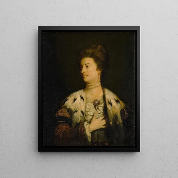 Portrait Painting of Lady Williams Wynn - Sir Joshua Reynolds — framed artwork on a wall