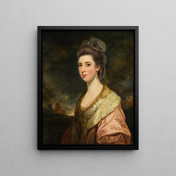 Portrait of Mrs. Richard Pennant - Sir Joshua Reynolds — framed artwork on a wall