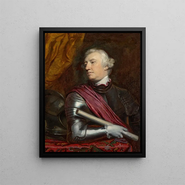Portrait of George Townshend, 1st Marquess Townshend - Sir Joshua Reynolds — framed artwork on a wall