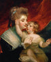 Portrait of Lady Dashwood 1763-1796 and her son Henry George Mayne - Sir Joshua Reynolds — artwork view