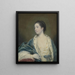 Portrait of a Woman - Sir Joshua Reynolds — framed artwork on a wall