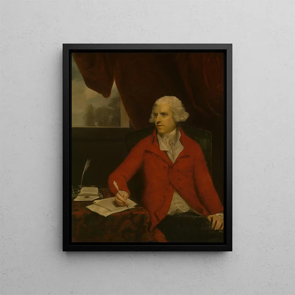 Sir Thomas Rumbold Bt - Sir Joshua Reynolds — framed artwork on a wall