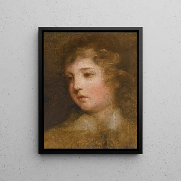 Study for the portrait of Lord George Seymour Conway - Sir Joshua Reynolds — framed artwork on a wall