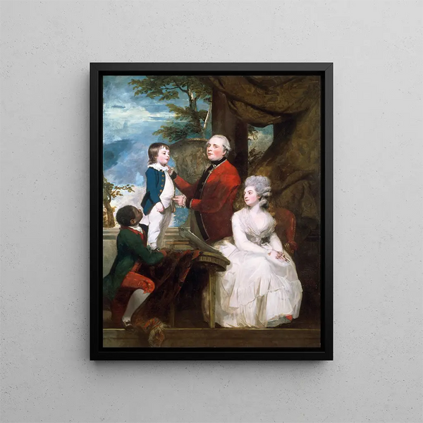 La famille du Temple - Sir Joshua Reynolds — framed artwork on a wall