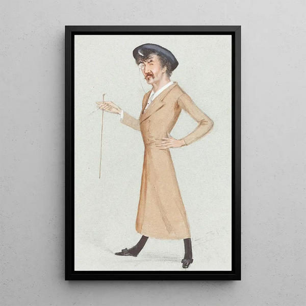 Whistler - Sir Leslie Ward — framed artwork on a wall