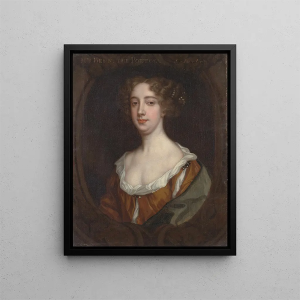 Aphra Behn - Sir Peter Lely — framed artwork on a wall