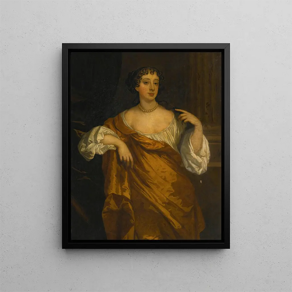Portrait of Barbara Villiers - Sir Peter Lely — framed artwork on a wall