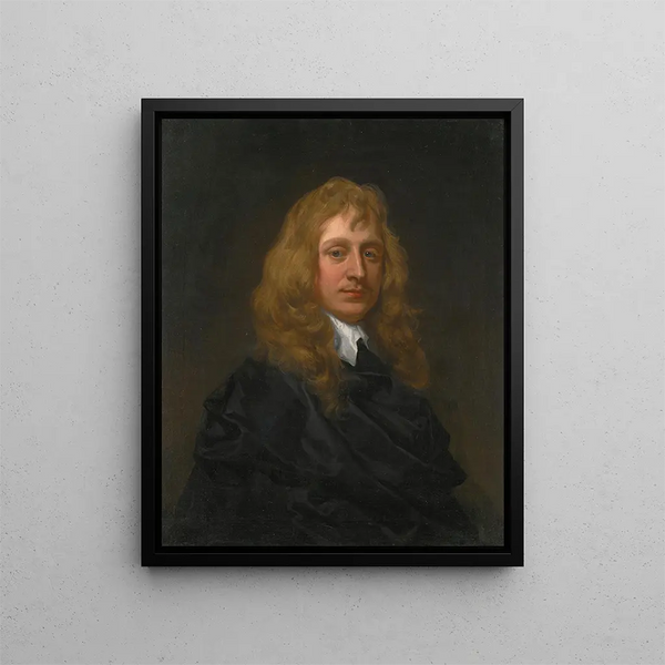 Portrait of Sir Henry Osborne - Sir Peter Lely — framed artwork on a wall
