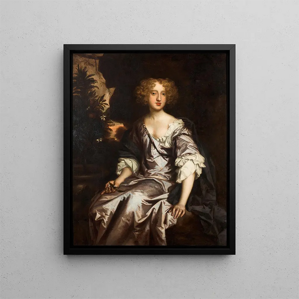 Portrait of Lady Elizabeth Strickland née Pile - Sir Peter Lely — framed artwork on a wall